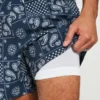 Seersucker-Volley-Badehose, mittellang Seersucker-Volley-Badehose, mittellang