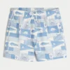 Seersucker-Volley-Badehose, mittellang Seersucker-Volley-Badehose, mittellang