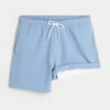 Seersucker-Volley-Badehose, mittellang