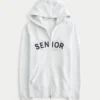 Senior-Hoodie mit Grafik und Reißverschluss