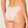 Sequin Crochet-Style Side Tie Cheeky Bikini Bottom