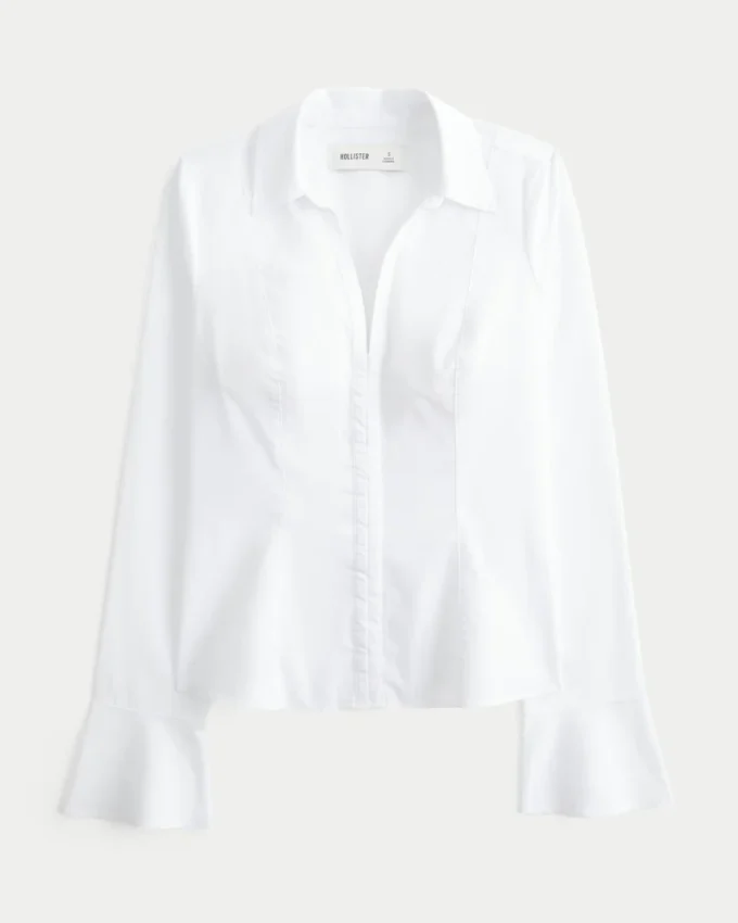 Shirt mit Glockenärmeln