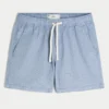 Shorts aus Leinenmischung, mittellang