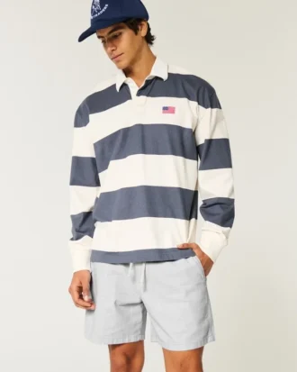 Shorts aus Leinenmischung, mittellang, zum Hineinschlüpfen