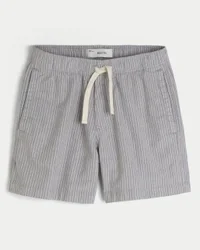 Shorts aus Leinenmischung, mittellang, zum Hineinschlüpfen