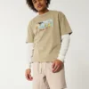 Shorts aus Leinenmischung, mittellang, zum Hineinschlüpfen Shorts aus Leinenmischung, mittellang, zum Hineinschlüpfen
