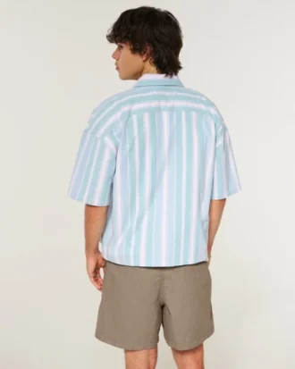 Shorts aus Leinenmischung, mittellang, zum Hineinschlüpfen