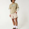 Shorts aus Leinenmischung, mittellang, zum Hineinschlüpfen Shorts aus Leinenmischung, mittellang, zum Hineinschlüpfen