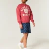 Shorts mit amerikanischem Flaggenmuster, Länge bis zur Mitte des Oberschenkels Shorts mit amerikanischem Flaggenmuster, Länge bis zur Mitte des Oberschenkels