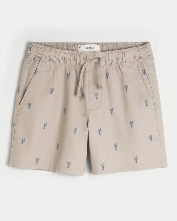 Shorts mit Hummermuster, mittellang, zum Hineinschlüpfen Shorts mit Hummermuster, mittellang, zum Hineinschlüpfen