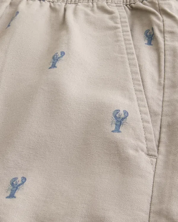 Shorts mit Hummermuster, mittellang, zum Hineinschlüpfen Shorts mit Hummermuster, mittellang, zum Hineinschlüpfen