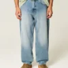 Skater-Baggy-Jeans in mittlerer Waschung