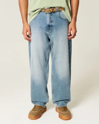 Skater-Baggy-Jeans in mittlerer Waschung