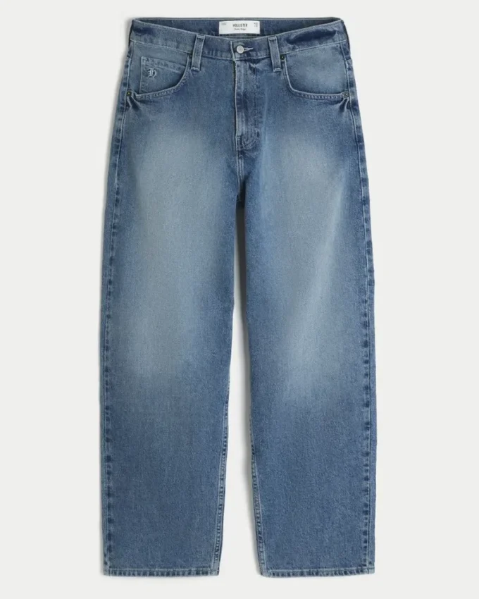 Skater-Baggy-Jeans in mittlerer Waschung