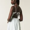 Skort-Kleid aus Leinenmischung mit offenem Rücken Skort-Kleid aus Leinenmischung mit offenem Rücken