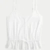 Spitzen-Detail-Peplum-Top Spitzen-Detail-Peplum-Top