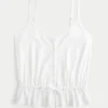 Spitzen-Detail-Peplum-Top Spitzen-Detail-Peplum-Top