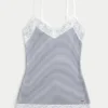 Spitzenbesetztes Layering-Top