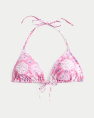 Spring Break Neckholder-Triangel-Bikini-Oberteil