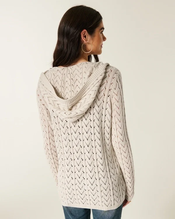 Stitchy Kapuzencardigan ohne Verschluss Stitchy Kapuzencardigan ohne Verschluss