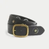 Sunburst Grommet Veganer Ledergürtel