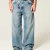 Super Baggy Jeans in mittlerer Waschung