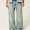 Superbaggy-Jeans in mittlerer Waschung
