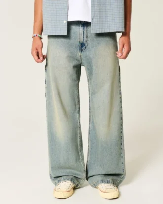 Superbaggy-Jeans in mittlerer Waschung