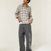 Superbaggy-Sweathose mit Double-Flame-Grafik Superbaggy-Sweathose mit Double-Flame-Grafik