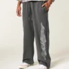 Superbaggy-Sweathose mit Double-Flame-Grafik Superbaggy-Sweathose mit Double-Flame-Grafik