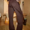 Sweathose mit weitem Bein und Herztasche