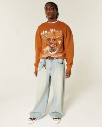 Sweatshirt mit Longhorns-Grafik der University of Texas at Austin