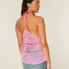 Tanktop im Racerback-Stil mit Häkeloptik Tanktop im Racerback-Stil mit Häkeloptik