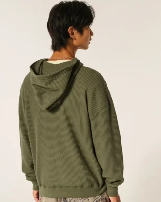 Thermischer Kapuzenpullover mit Reißverschluss
