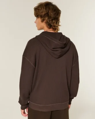 Thermischer Kapuzenpullover mit Reißverschluss