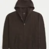 Thermischer Kapuzenpullover mit Reißverschluss
