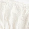 Trägerloses, besticktes Babydoll-Kleid