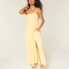 Trägerloses, geflochtenes Maxikleid