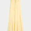 Trägerloses, geflochtenes Maxikleid