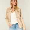 Twill-Jacke im Y2K-Military-Stil
