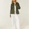 Twill-Jacke im Y2K-Military-Stil