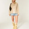 Twill-Jacke im Y2K-Military-Stil
