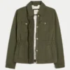 Twill-Jacke im Y2K-Military-Stil