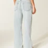 Ultra Low-Rise Light Wash Mini Waistband Shoelace Baggy Jeans Ultra Low-Rise Light Wash Mini Waistband Shoelace Baggy Jeans