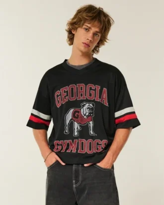 University of Georgia Bulldogs Grafik-Football-Trikot