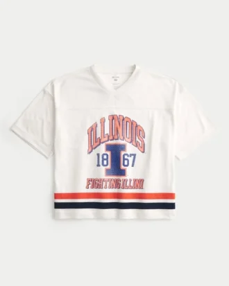 University of Illinois Fighting Illini Grafik-Football-Trikot