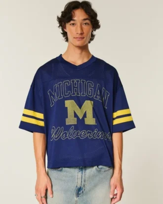 University of Michigan Wolverines Grafik-Football-Trikot