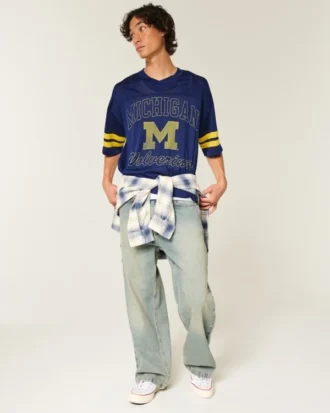 University of Michigan Wolverines Grafik-Football-Trikot