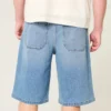 Unterhalb des Knies Medium Wash Super Baggy Denim Shorts