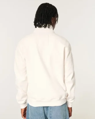 Vault Release Fleece Logo Graphic Henley